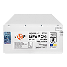 Акумулятор LP LiFePO4 51,2V - 230 Ah (11776Wh) (BMS SP 200A/100A) RM RS485/CAN LCD WH, фото 6