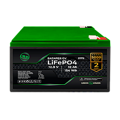 Акумулятор GV LiFePO4 12,8V - 12Ah (154Wh)