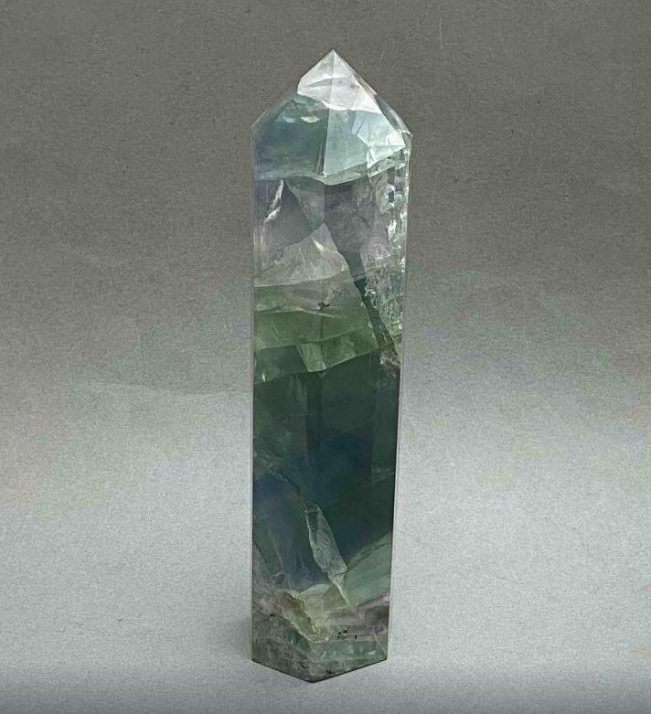 Сувенірний олівець натуральний Флюорит 15х4см+- вага 428 г., фото 1