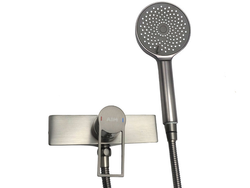 Змішувач для душ.кабіни, латунь,графітовий AIM,DG06540 gun grey