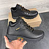 Зимові чоловічі шкіряні черевики, кросівки чорні утеплені з натуральної шкіри на хутрі на зиму для чоловіків, розмір 40-45, фото 2