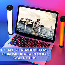 Лампа палиця RGB 50 см led stick відео світло на магнітах для фото- та відеознімання селфі стик лампа меч. Студійне світло, фото 3