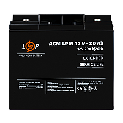 Акумулятор AGM LPM 12V-20 Ah під болт М5