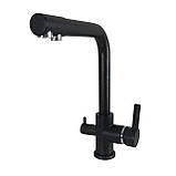 Смеситель для кухни Globus Lux LAZER GLLR-0444-1-ONIX под осмос, фото 2