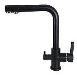 Смеситель для кухни Globus Lux LAZER GLLR-0444-1-ONIX под осмос, фото 4