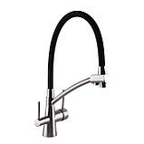 Смеситель для кухни Globus Lux LAZER GLLR-0700-8-STSTEEL под осмос, фото 3