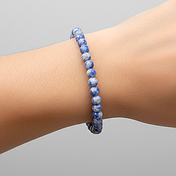 Содаліт гранований Ø3,4 браслет, 0338ТС