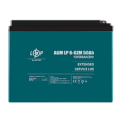 Тяговий свинцево-кислотний AGM акумулятор LP 6-DZM-50 Ah