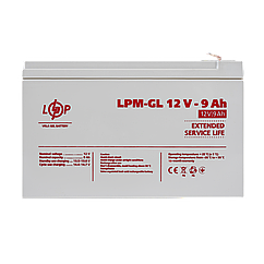Акумулятор гелевий LPM-GL 12V - 9 Ah