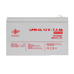 Акумулятор гелевий LPM-GL 12V - 7.5 Ah