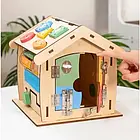 Бізікуб MD 0838 будиночок (розібраний), шестерні, сортер, шестерні, лабіринт, рухливі деталі, фото 7