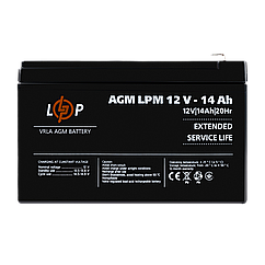 Акумулятор AGM LPM 12V - 14 Ah