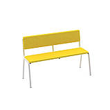 Лава напівм’яка зі спинкою для шкіл, укриттів та їдалень, меблі для навчальних закладів, фото 2