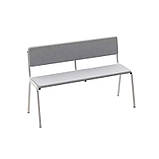 Лава напівм’яка зі спинкою для шкіл, укриттів та їдалень, меблі для навчальних закладів, фото 4