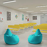 Лава напівм’яка зі спинкою для шкіл, укриттів та їдалень, меблі для навчальних закладів, фото 5