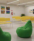 Лава напівм’яка зі спинкою для шкіл, укриттів та їдалень, меблі для навчальних закладів, фото 7