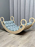 Дитяче ліжечко качалка з матрасиком 23 БОНБОН, дитяча качалка, качалка для дітей, балансир, дитяча гойдалка балансир, качалка, фото 5