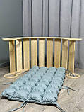 Дитяче ліжечко качалка з матрасиком 23 БОНБОН, дитяча качалка, качалка для дітей, балансир, дитяча гойдалка балансир, качалка, фото 2