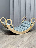 Дитяче ліжечко качалка з матрасиком 23 БОНБОН, дитяча качалка, качалка для дітей, балансир, дитяча гойдалка балансир, качалка, фото 3