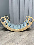 Дитяче ліжечко качалка з матрасиком 23 БОНБОН, дитяча качалка, качалка для дітей, балансир, дитяча гойдалка балансир, качалка, фото 4
