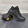 Чоловічі зимові шкіряні черевики, кросівки з натуральної шкіри чорні на хутрі для чоловіків на зиму, розмір 40 41 42 43 44 45, фото 5