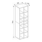 Високий вертикальний взуттєвий стелаж на 14 комірок Полки для взуття в передпокій Стелаж під взуття з ДСП, фото 7