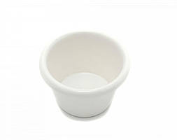 Соусник меламін круглий 55мл білий (60x40мм) "One Chef"