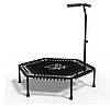 Фітнес батут з ручкою для тренувань FitToSky 127см чорний, фото 2