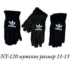 Зимові чоловічі флісові рукавички на хутрі "Сенсор" Розмір: 11-13 (24609)