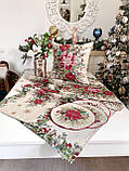Скатертина на Новорічний стіл  97х100 см. гобеленова RUNNER1391NA, фото 6