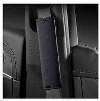 Чохол на ремінь безпеки з екошкіри 24.3*6 см Чорний, Перфорація