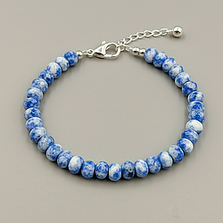 Содаліт рондель Ø6 браслет, 0339ТС