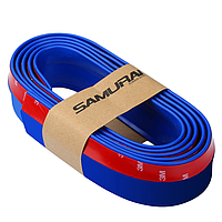 Молдинг переднього бампера СИНІЙ 4х250см гума (на скотчі) (вр-во SAMURAI)