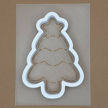 Набір вирубування з трафаретом Ялинка із зірочкою 10.5 см