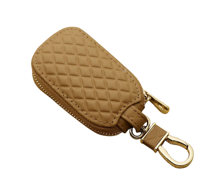 Чохол ключа ШКІРЯНИЙ світло-коричневий поліуретан, фото 1