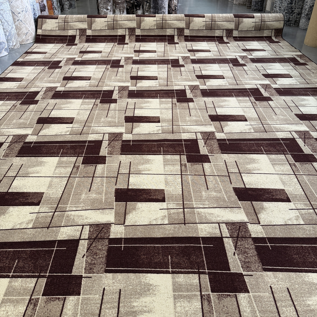 Килимове покриття на повстяній основі СКЛО коричневе