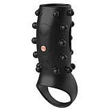 Насадка з вібрацією і шипами на пінис і мошонку Ultimate Couples Cage USB, фото 8