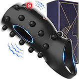 Насадка з вібрацією і шипами на пінис і мошонку Ultimate Couples Cage USB, фото 6