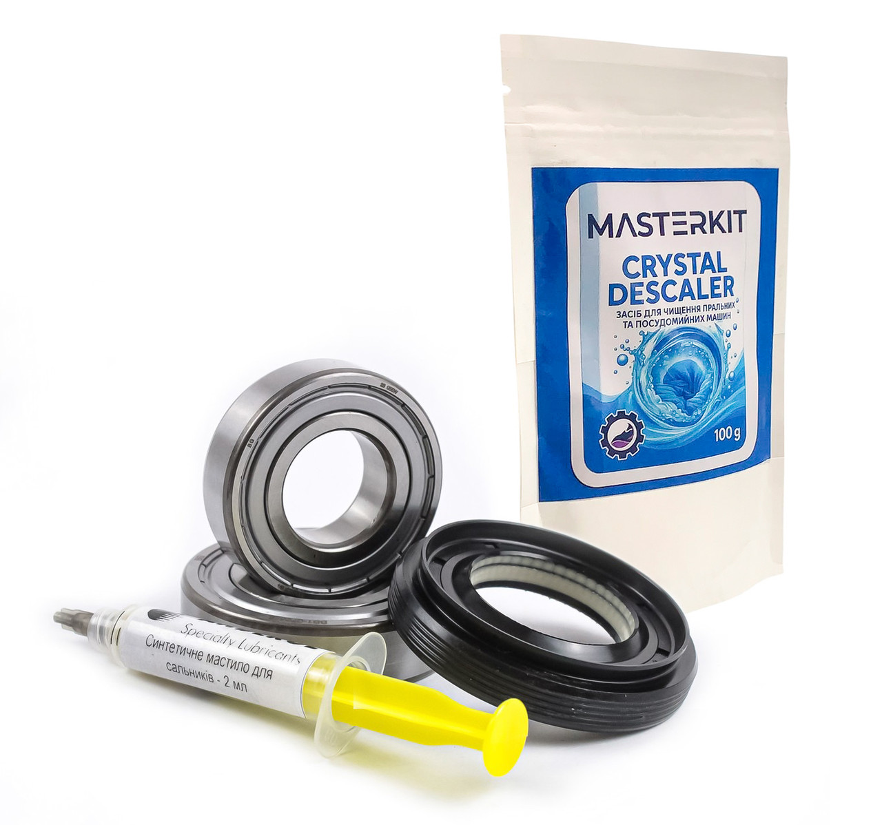 Підшипники для пральної машини LG 6205 і 6206 і оригінальний сальник 37*66*9.5/12 + хімія, фото 1