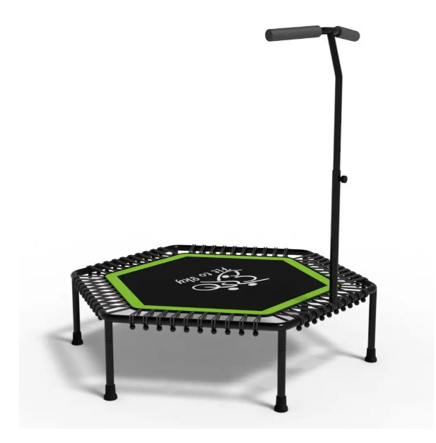 Фітнес батут з ручкою для тренувань FitToSky 127см зелений, фото 1