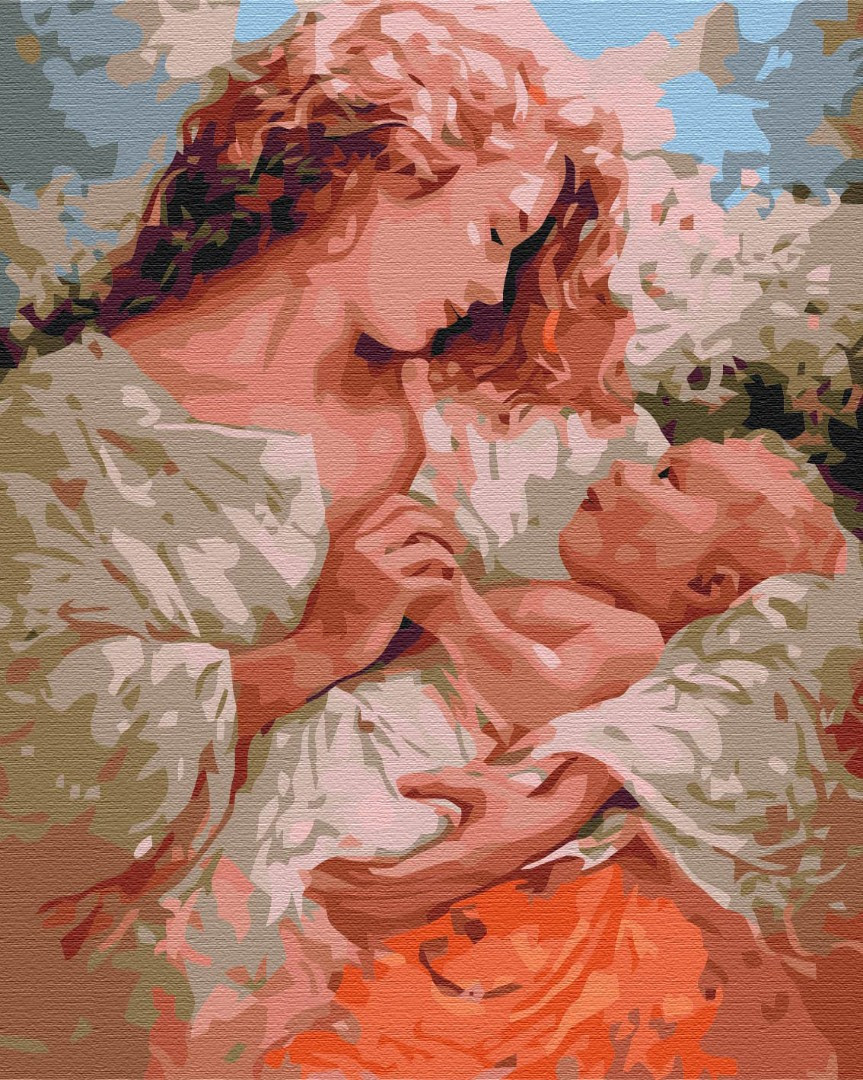 Картина за номерами Мама і дитина Brushme 40х50см. BS5743