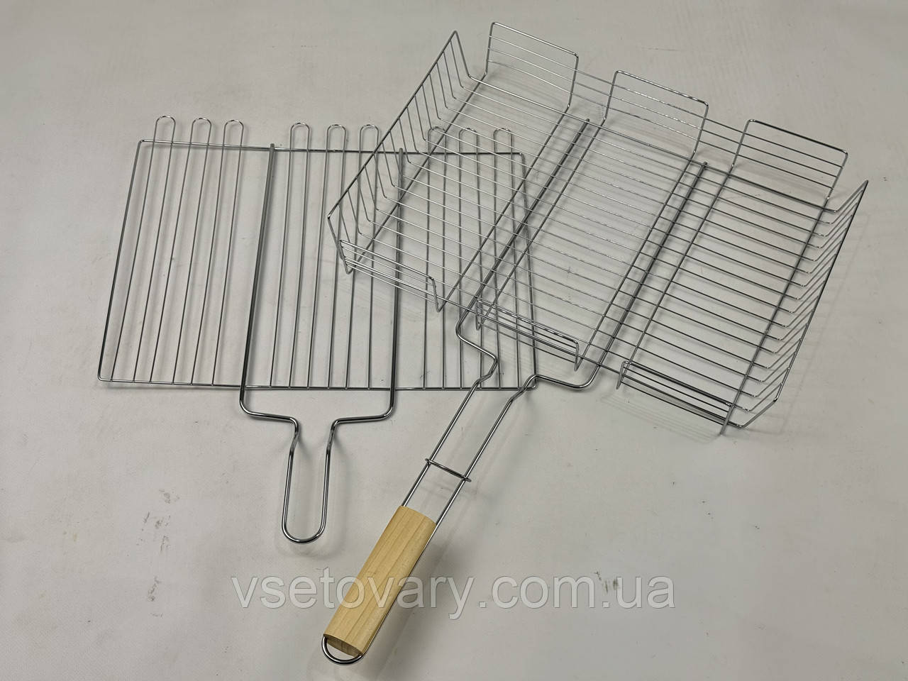 Решітка для гриля (барбекю) велика (40х30х70), фото 1
