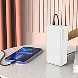 Повербанк hoco J101B 30000 mAh із швидкою зарядкою зовнішній акумулятор 22.5W Power bank USB Type-C micro USB, фото 6