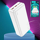 Повербанк hoco J101B 30000 mAh із швидкою зарядкою зовнішній акумулятор 22.5W Power bank USB Type-C micro USB, фото 2