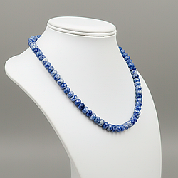 Содаліт рондель Ø6 намисто, 0620ОС