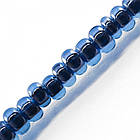 Бісер Китайський 12/0, Неоновий пофарбований усередині (LIC), Синій 2223, Круглий, 100 г, фото 2