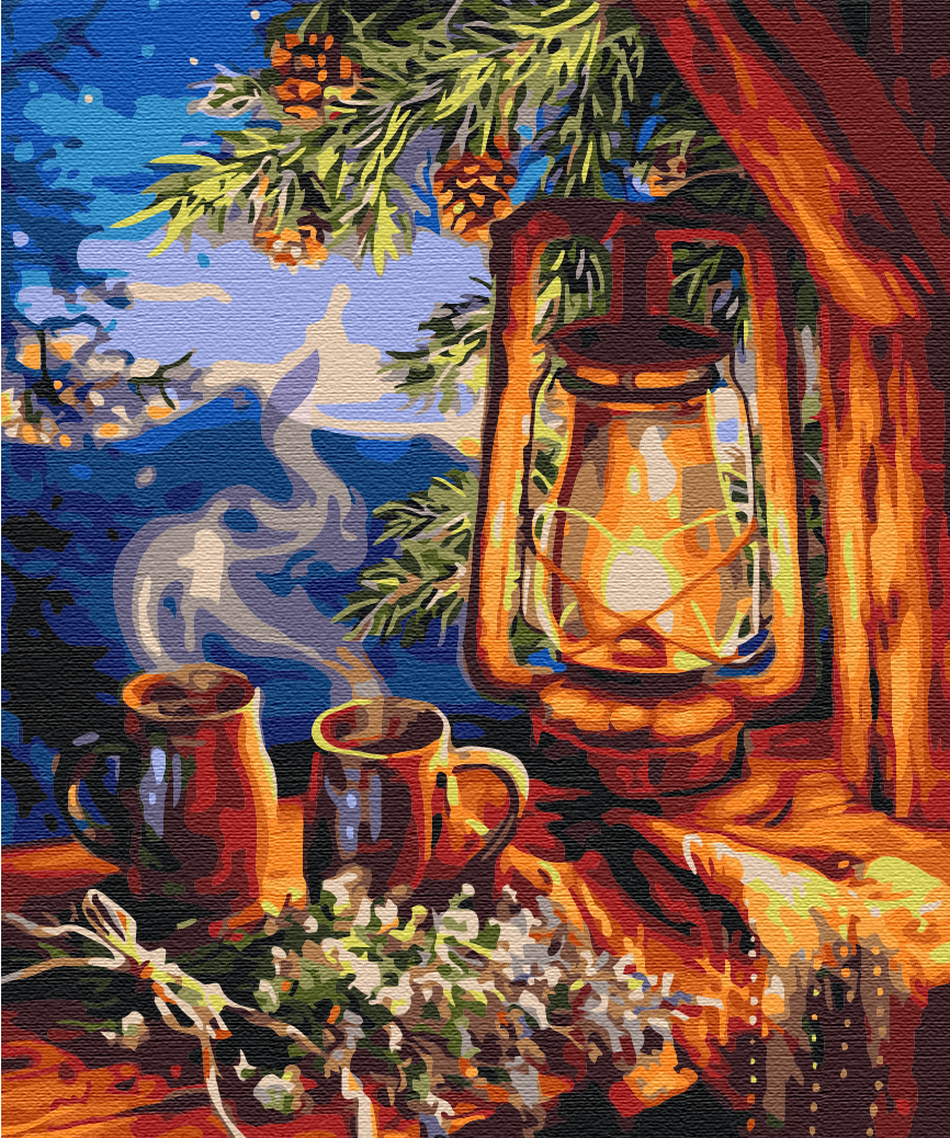 Картина за номерами Казковий ліхтар Brushme 40х50см. BS32629