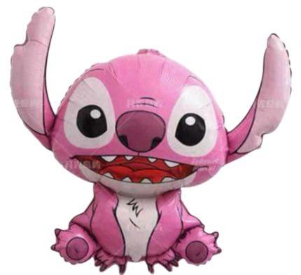 Фольгована кулька фігура “Lilo & Stitch” Ейнджел 80×88 см (Китай) — повітряна кулька Стіч Ангел для дитячого свята