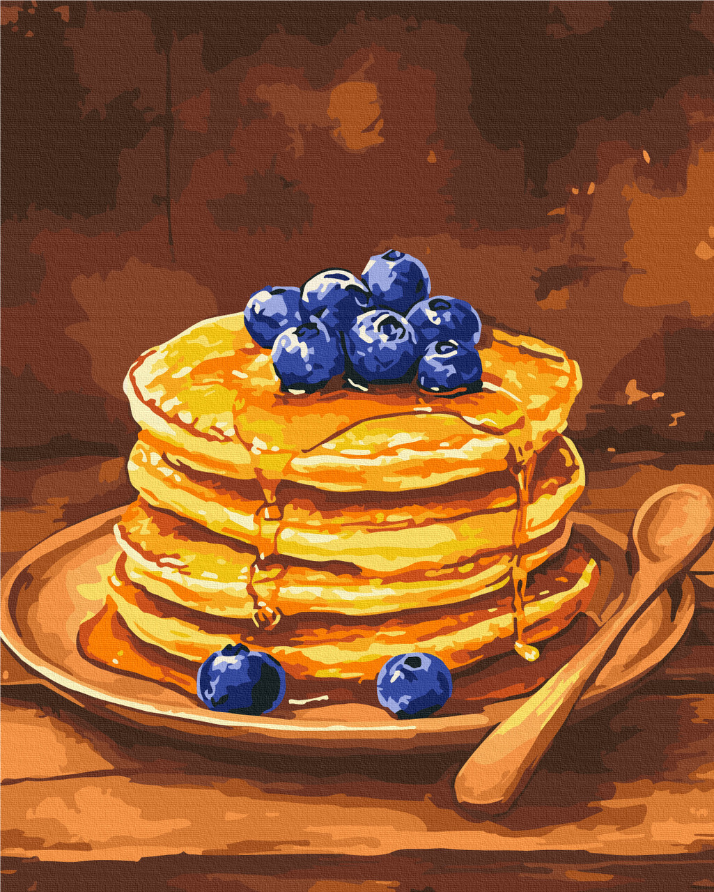 Картина за номерами Панкейки з лохиною Brushme 40х50см. BS54443