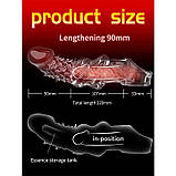 Насадка для збільшення пеніса Crystal Skin збільшує на 9 см, фото 2